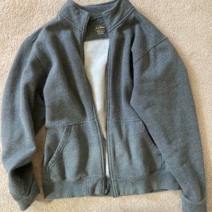 Gray L.L. Bean Medium Traditional Fit Full Zip jacket